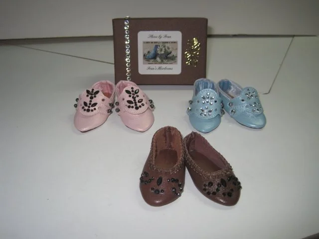 Lady Doll 1900's beaded slipper