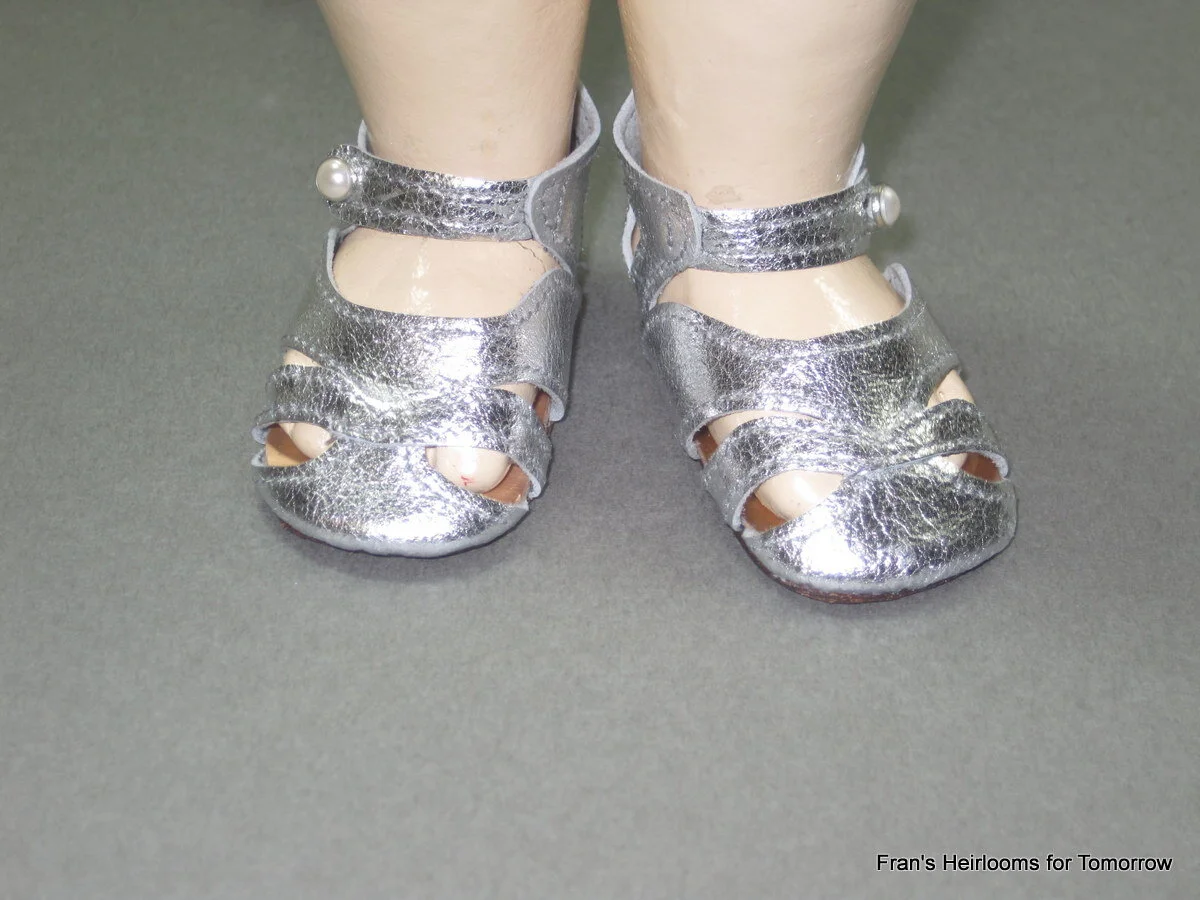 Silver princess shoes