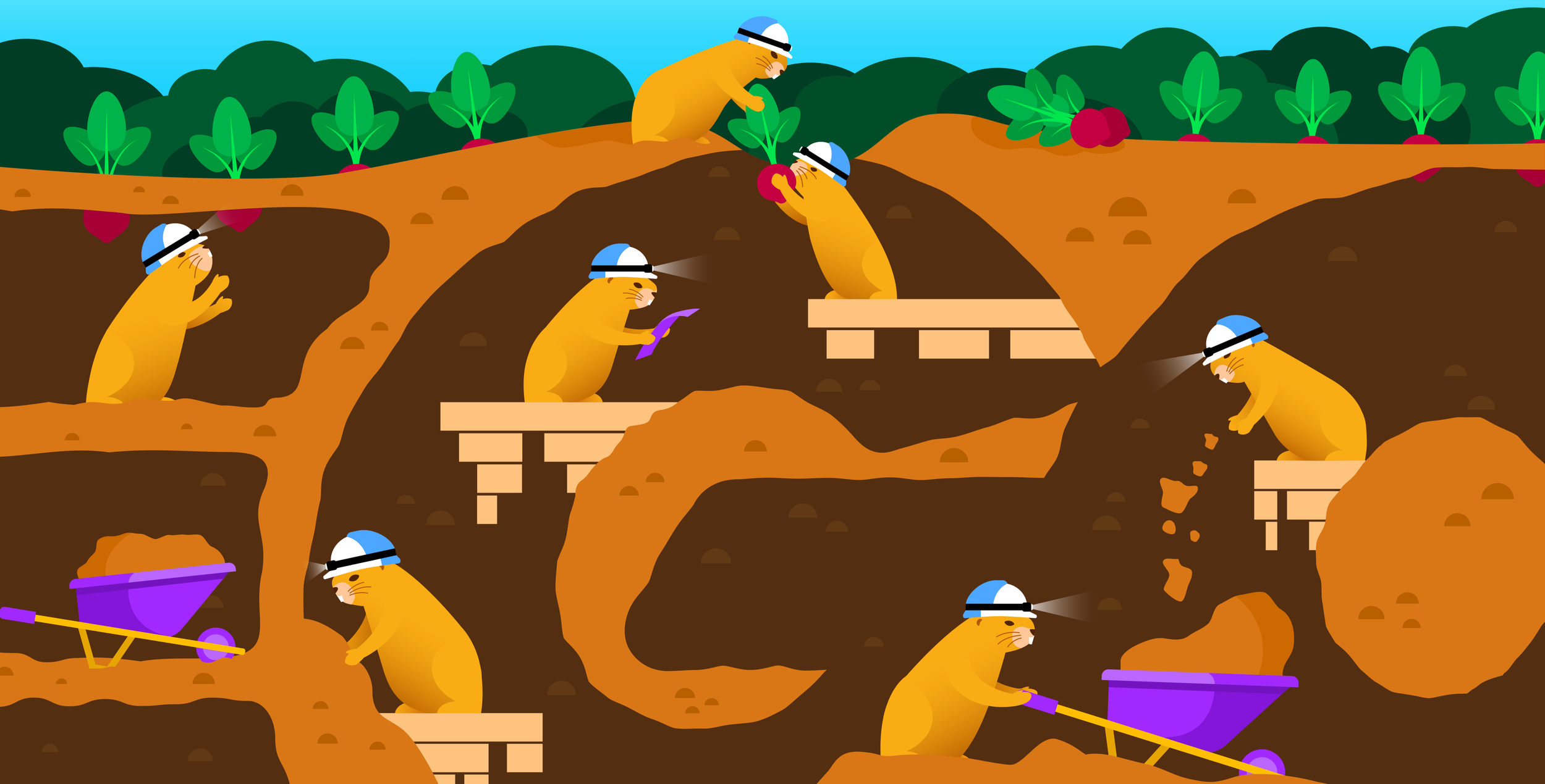 Go Runtime Metrics Hero Illustration
