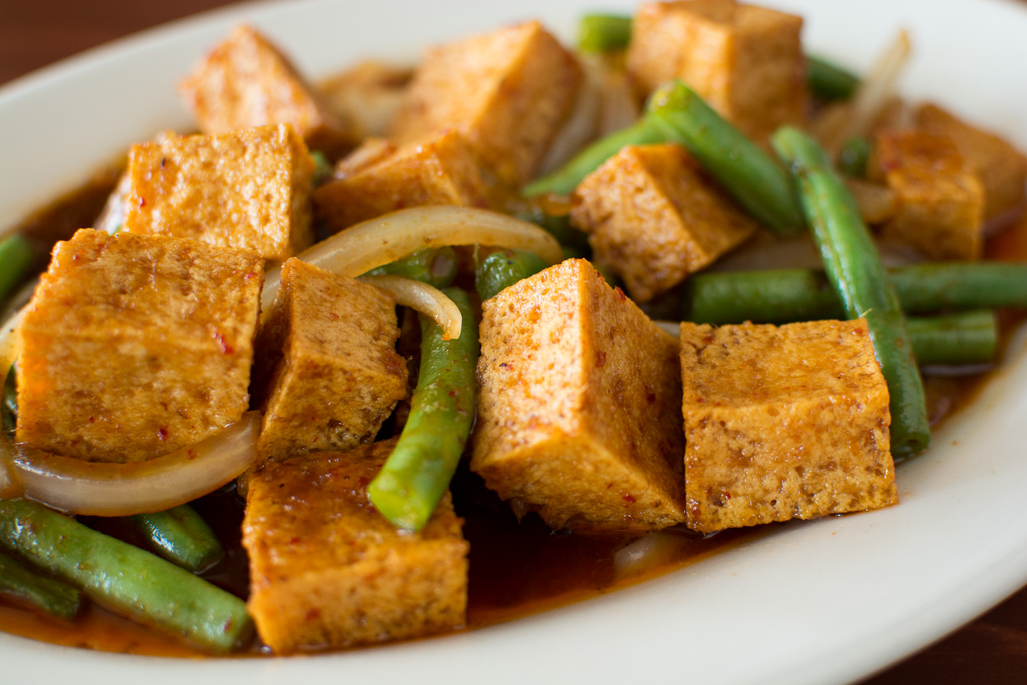 Spicy Khing Crossing (with tofu)