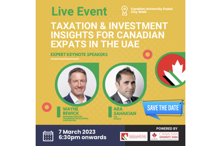 Taxation &amp; Investment for Canadian Expats in the UAE