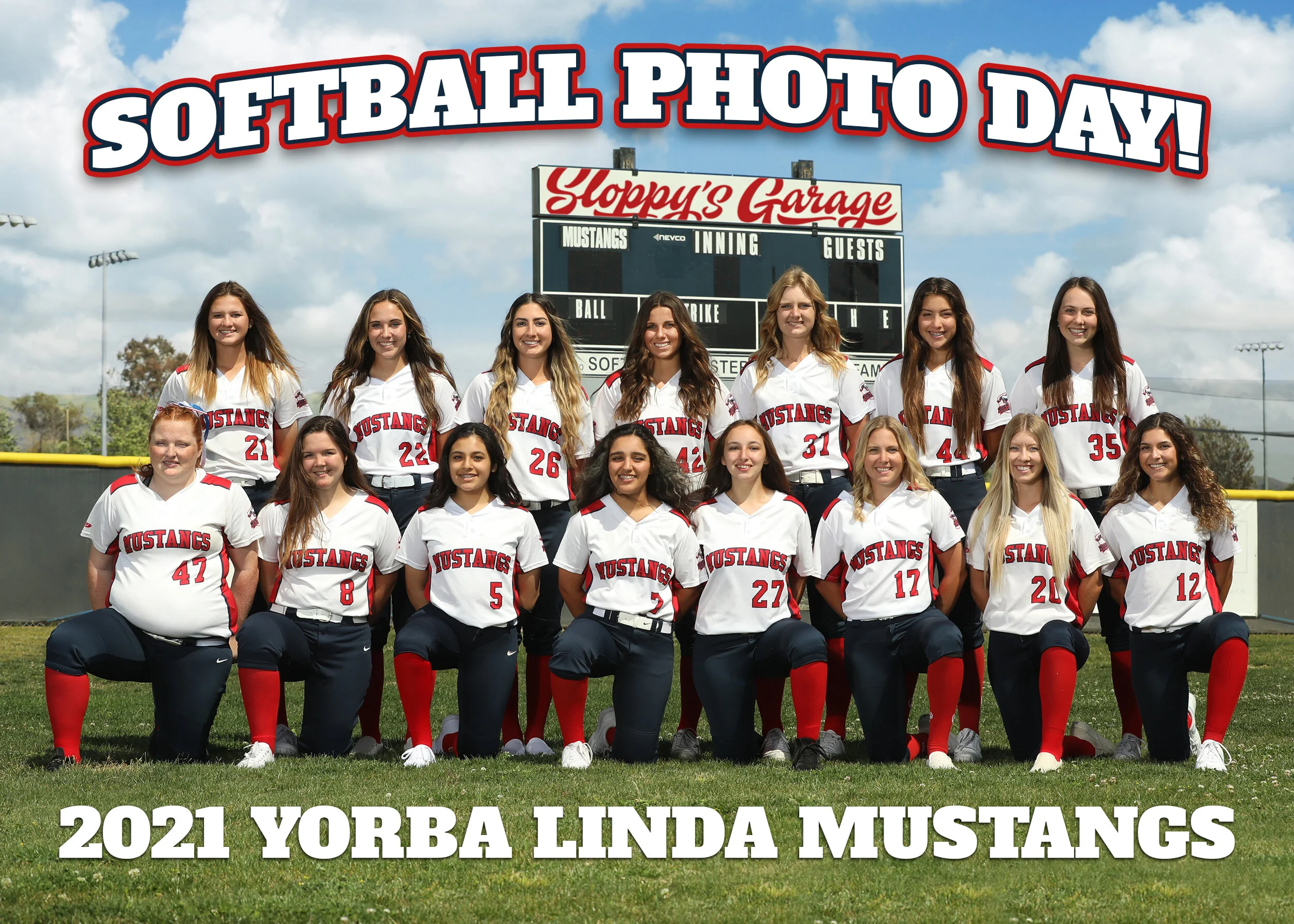 2021 Yorba Linda Softball Photo Day