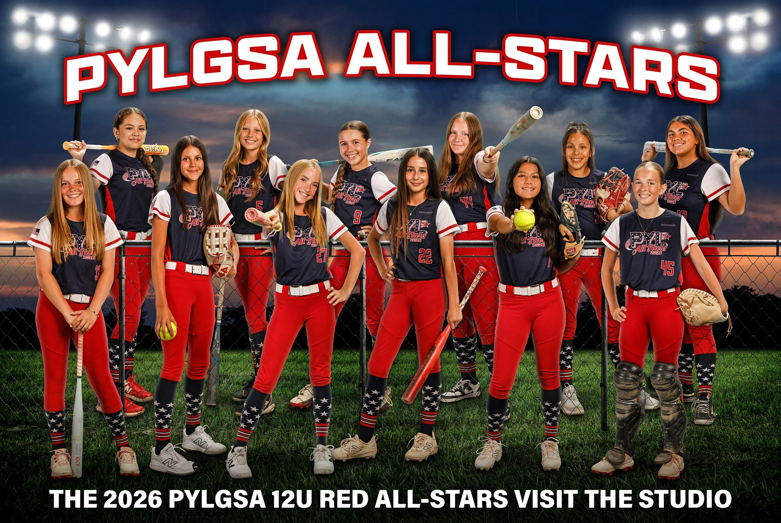 2026 PYLGSA 12 Red All-Stars in STUDIO