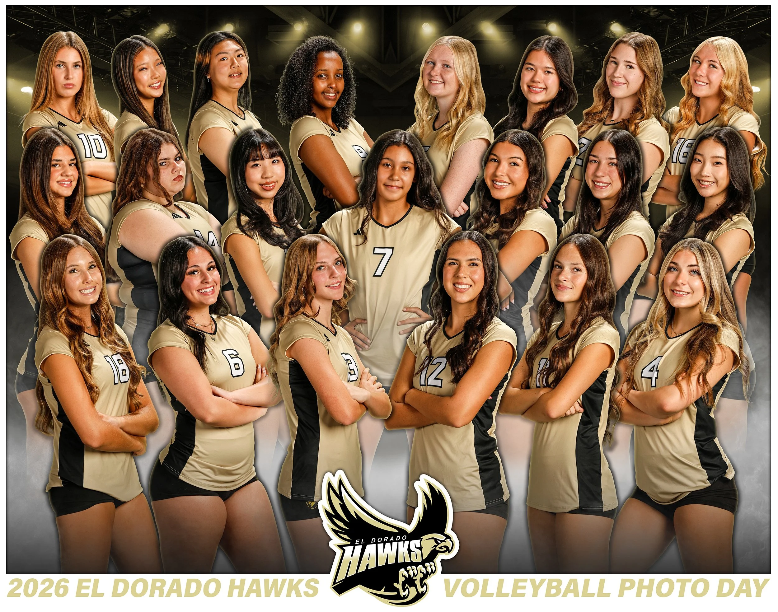 2026 El Dorado Volleyball Photo Day W