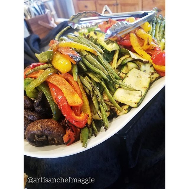 Summer is a great time to eat colorful foods. Balsamic-Marinated Grilled Vegetables. Book your next event with us! Website in bio.