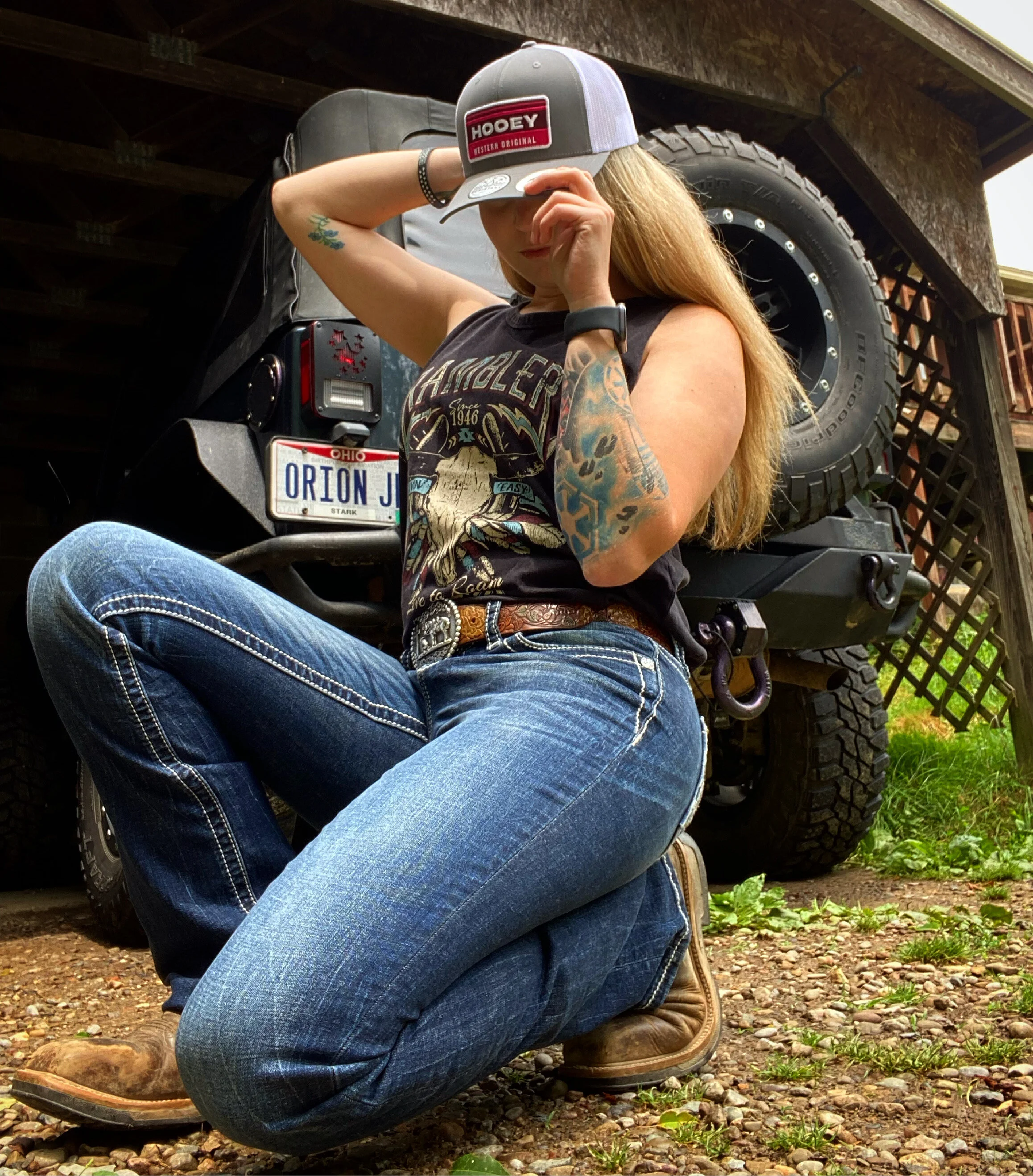 Kaitlyn and her Wrangler X