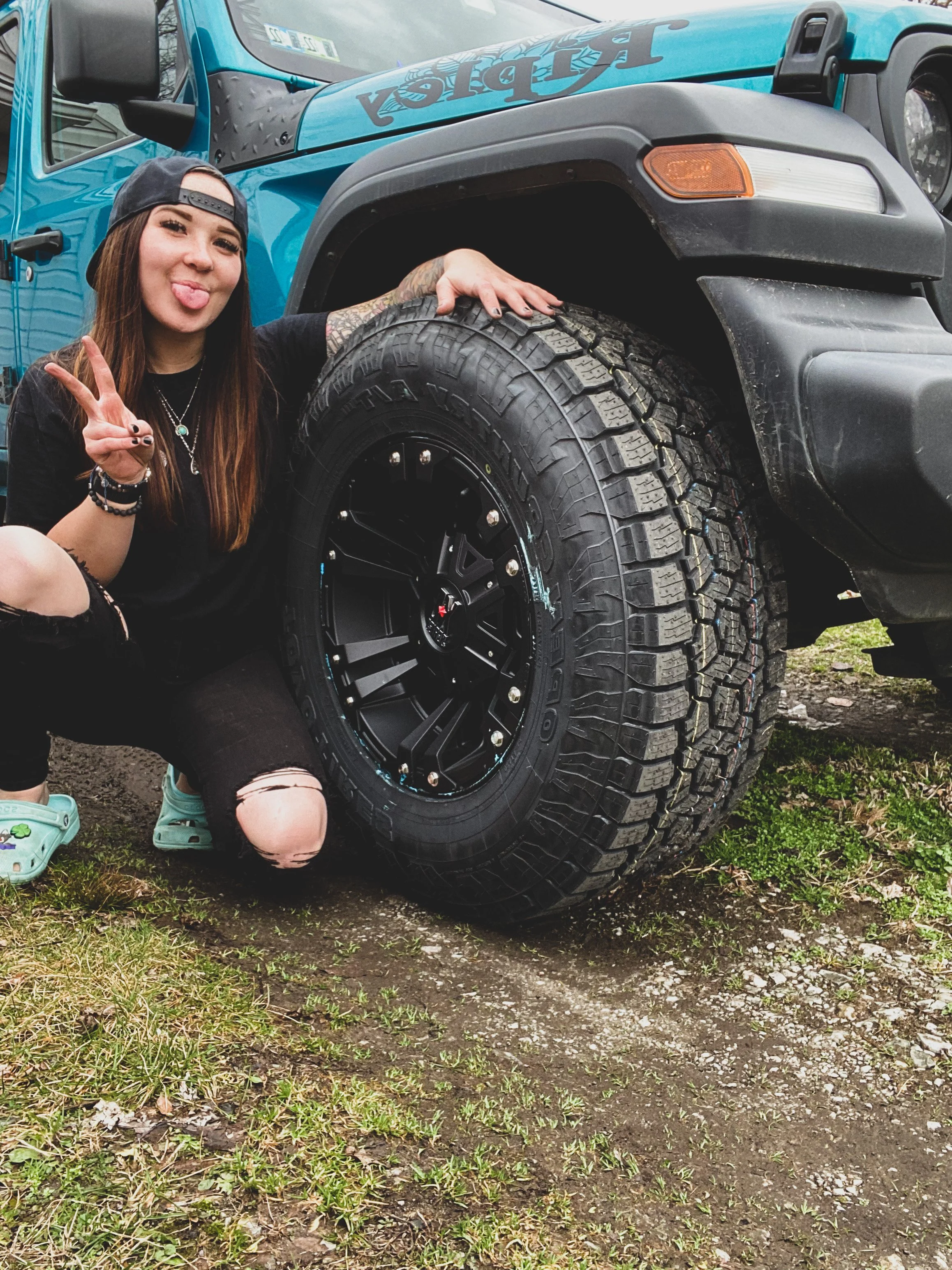 Lauren and her Wrangler JLU