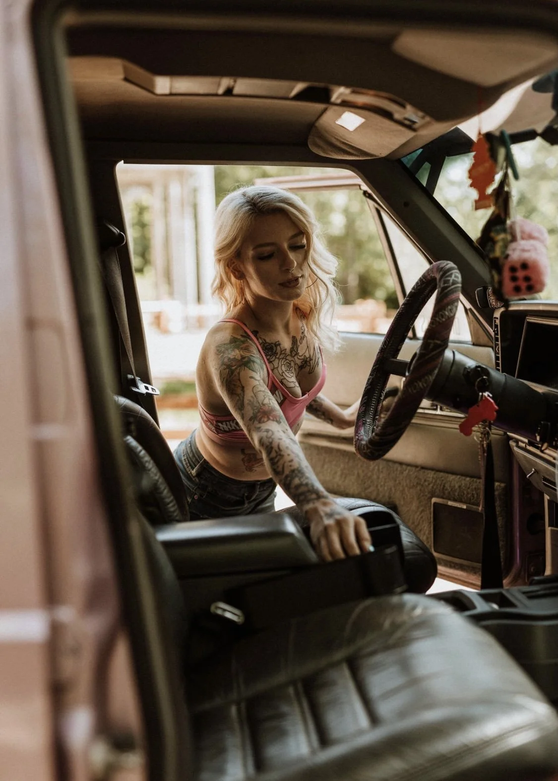 Savanna and her Pink Cherokee