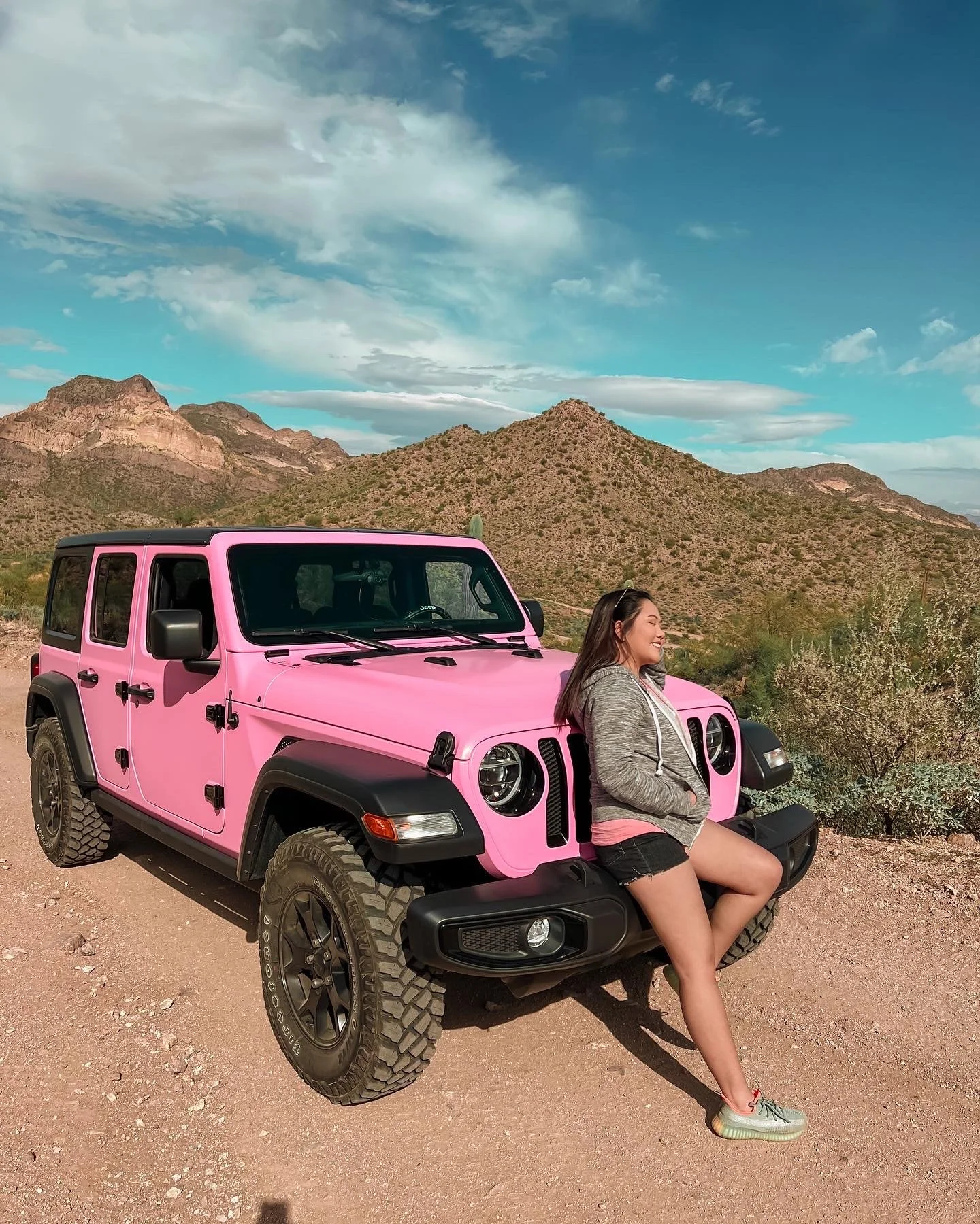 Ann and her Gucci Wrangler Willys
