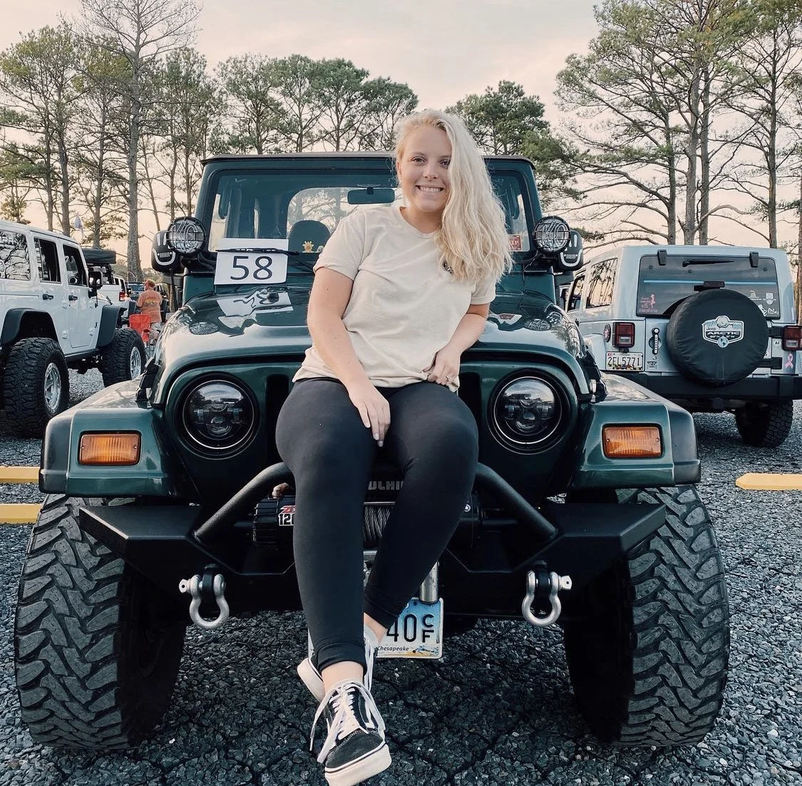 Emily and her Jeepie TJ