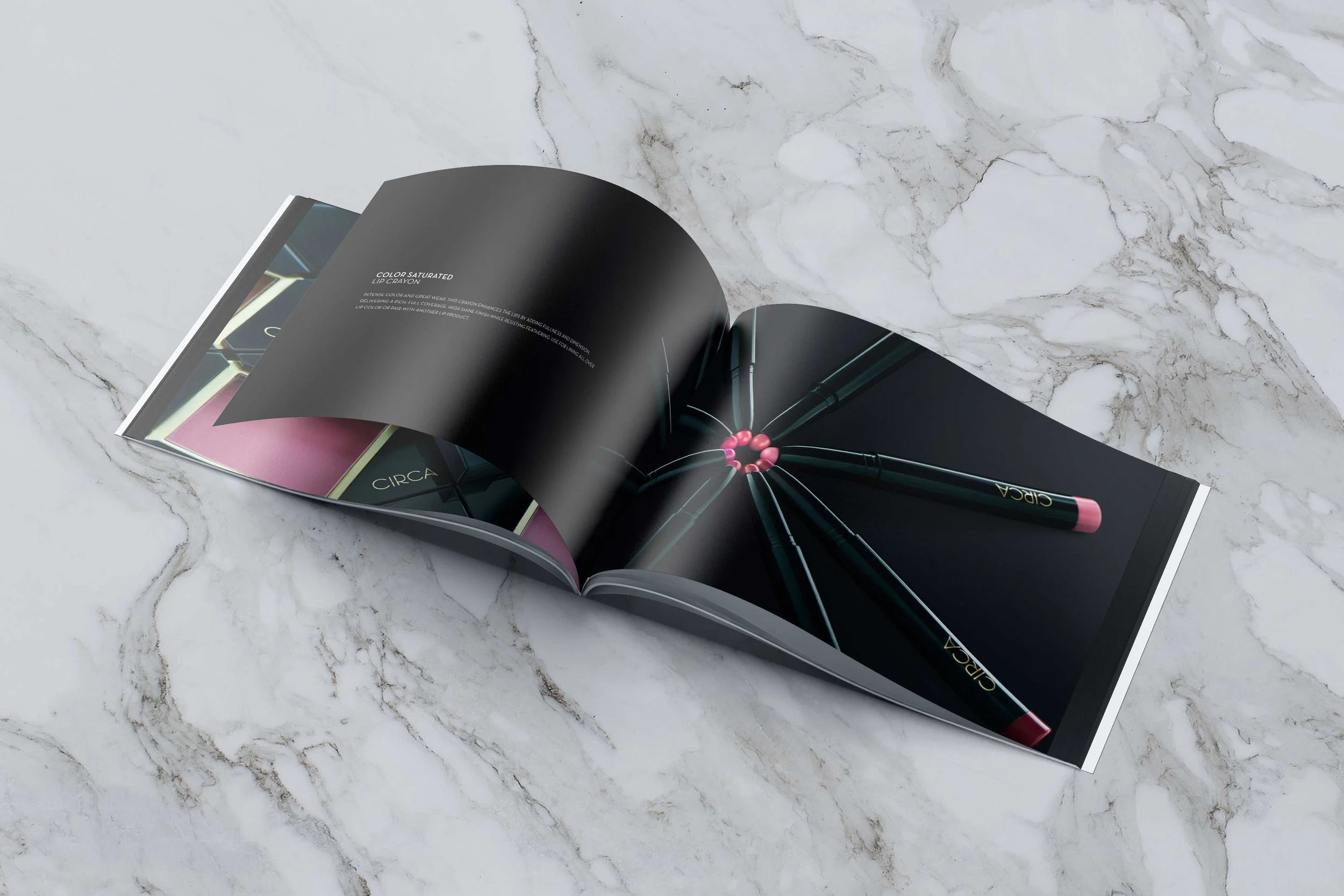 PR Book Design: Color Saturated Lip Crayon