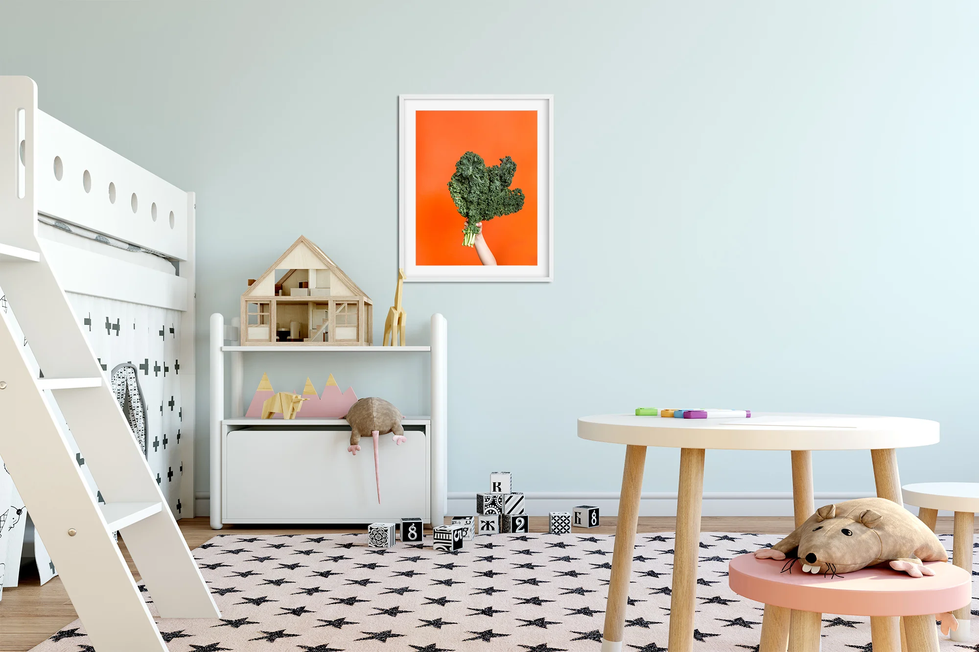kale-on-orange-childrens-wall-art.jpg