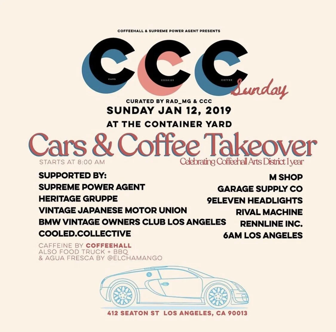Cars &amp; Coffee Takeover (Coffeehall Arts District 1 Year Anniversary)