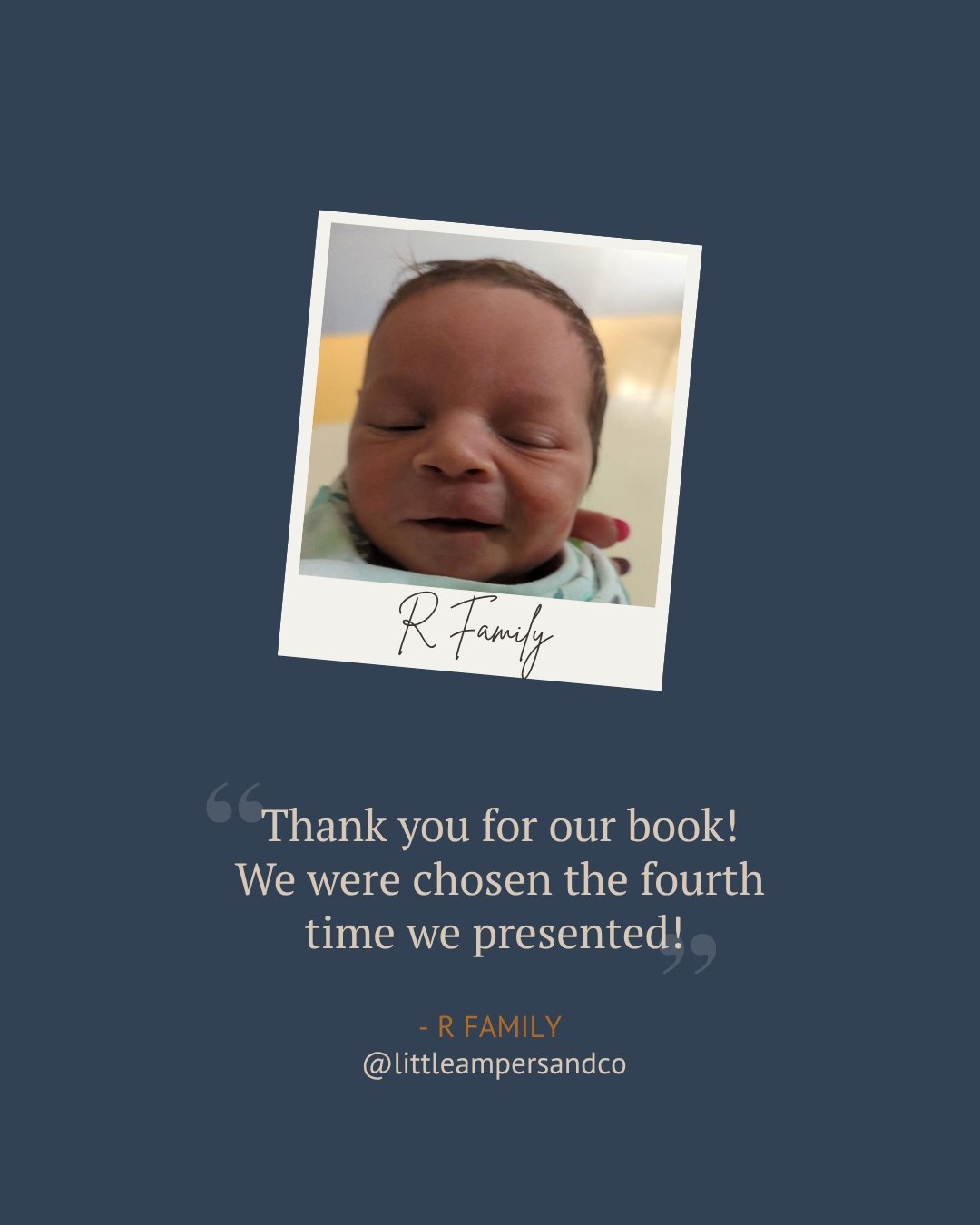 The &quot;R&quot; family was chosen just the fourth time they presented! 😇You deserve to present your profile with confidence, and we're here to help you do just that. Slide in our DMs to get the ball rolling!