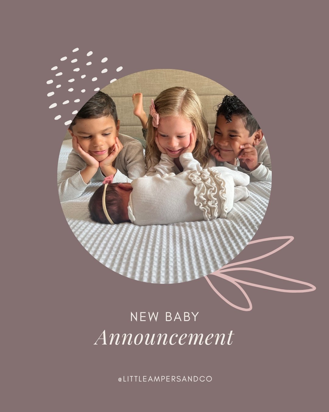 Welcome to the world, baby GIRL! 💕 Would you join us in praying for the &quot;D&quot; family as they transition into life as a family of 6? 😍 Her siblings are clearly smitten with her. Cheering you on, &quot;D&quot; family!