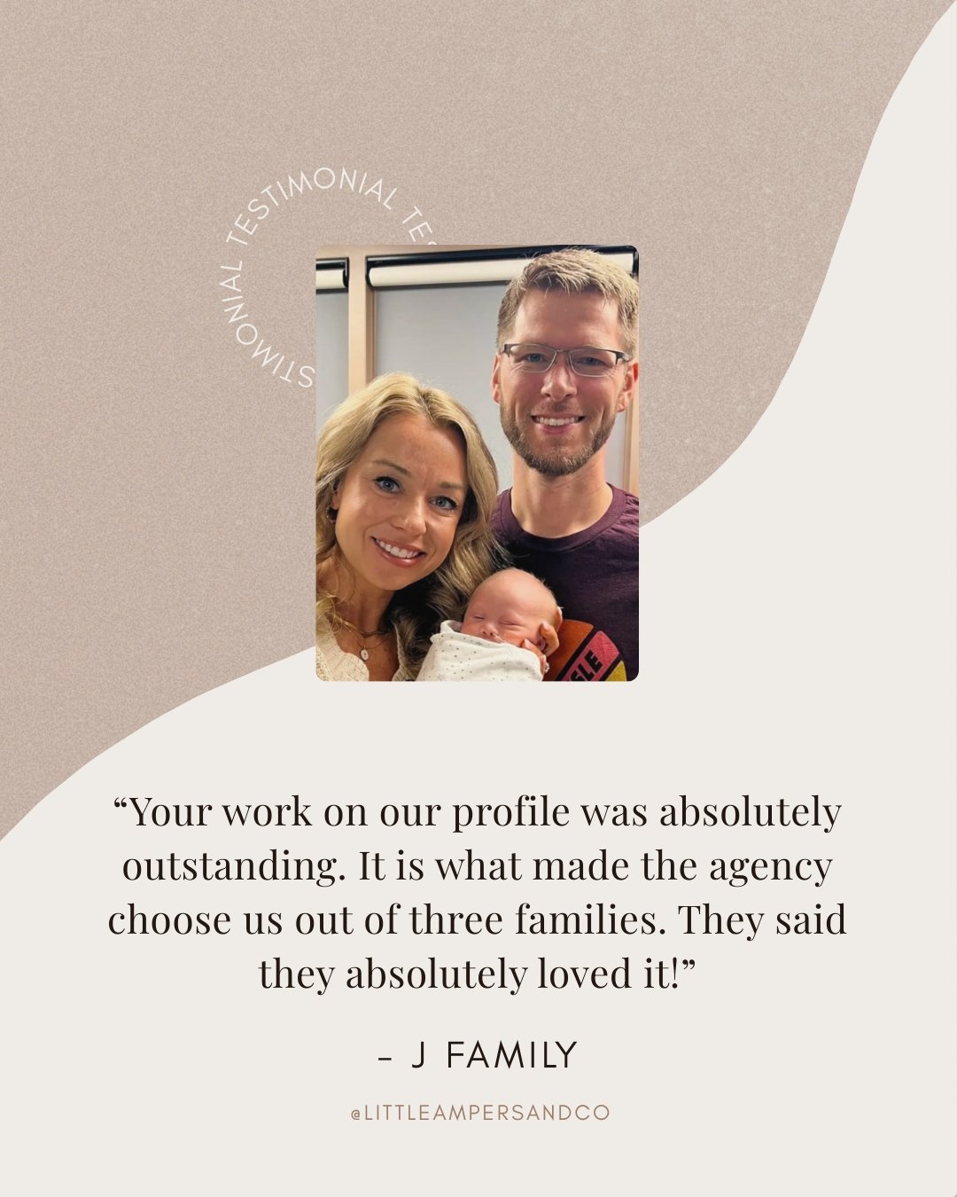 We worked with the J family in 2025, and they recently brought home their beautiful boy, Shepherd Love. 🐑 Out of three families who shared their profiles, the J family stood out and were chosen by Shepherd's incredible birth mom. This is exactly why