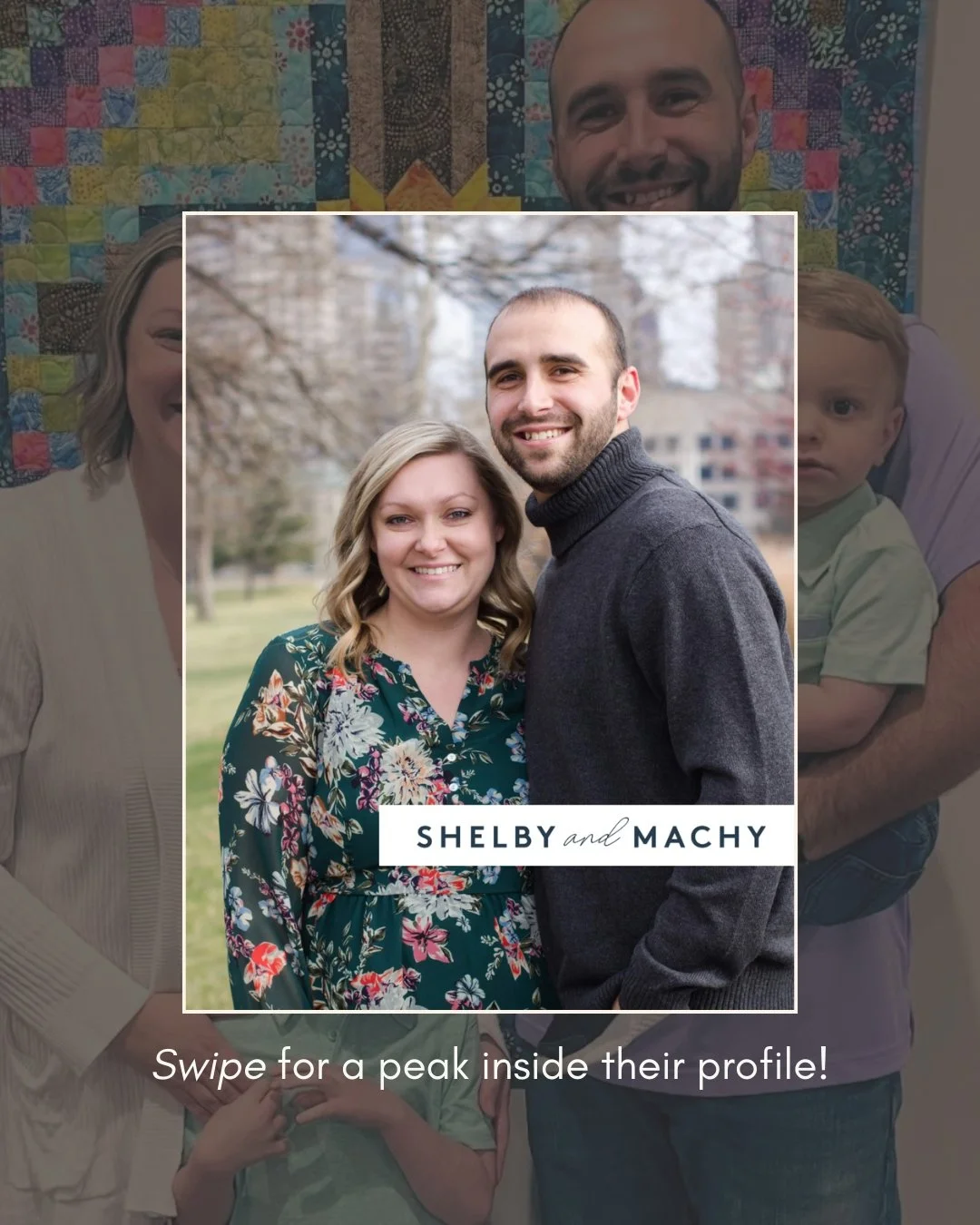 It is always an honor when a hopeful adoptive family trusts us to design their profile, and every so often, a Little Ampersand Co. family comes back to us for a subsequent adoption. 😍

Meet Shelby and Machy. 👋
A few years ago, we had the joy of des