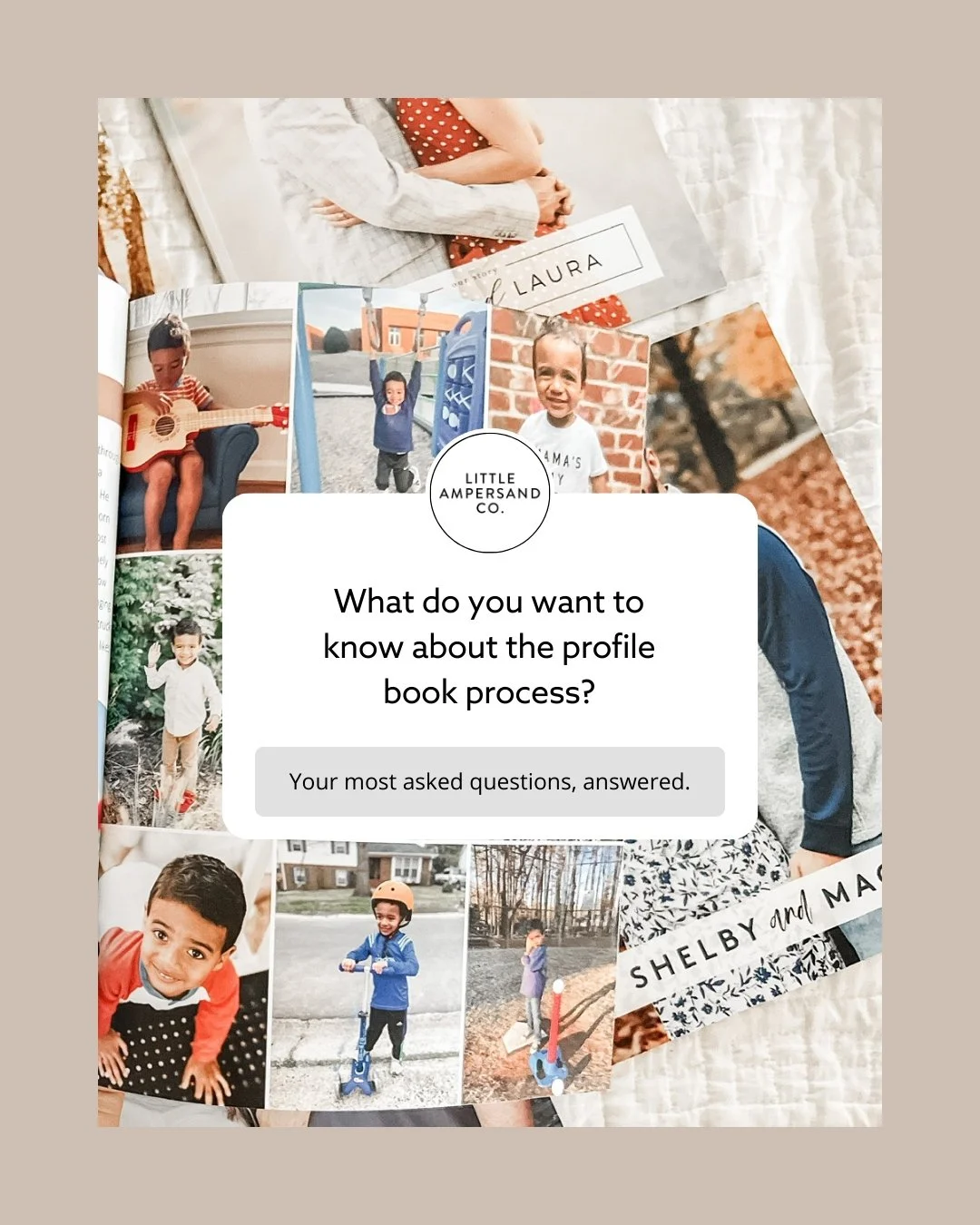 If you hope to adopt this year, your Adoption Profile Book will be a significant part of your journey! Swipe through for the answers to some of most asked questions, and head to the link in our bio to get started!