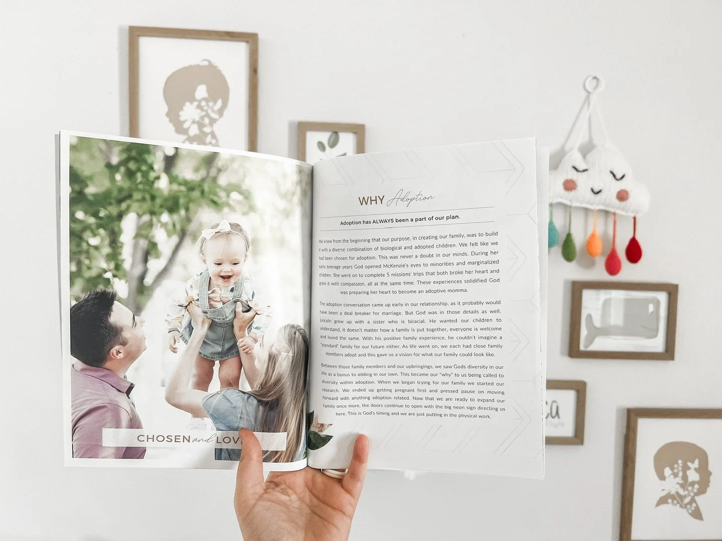 This page isn't required, but we love when families choose it. 🤍 The Why Adoption page always ends up being one of our favorites. Every story we've told here, really is so unique, and gives expectant moms a beautiful peek behind the curtain into you
