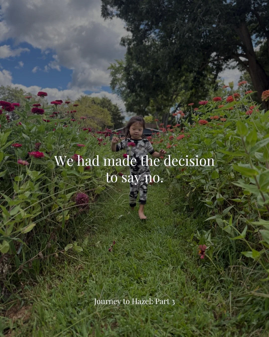 🤍 Our Journey to Hazel: Part 3 🤍
We had made the decision to say no. It hadn't been easy, and we had a soft spot in our hearts for this family, but we were sure it wasn't us who would be her family.

Or were we?

I remember walking downstairs. Brya