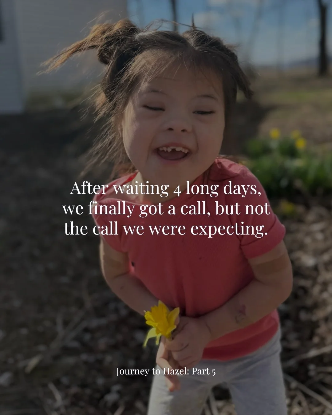 🤍 Our Journey to Hazel: Part 5 🤍
After waiting four long days, we finally got a call.

Not exactly the call we were expecting.

"So, the family has been looking through all of the profile books and they have narrowed it down to 3 families.&quo