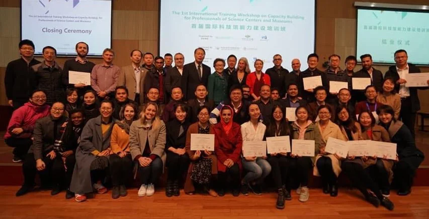 Happy participants with their certificates after one week workshop.