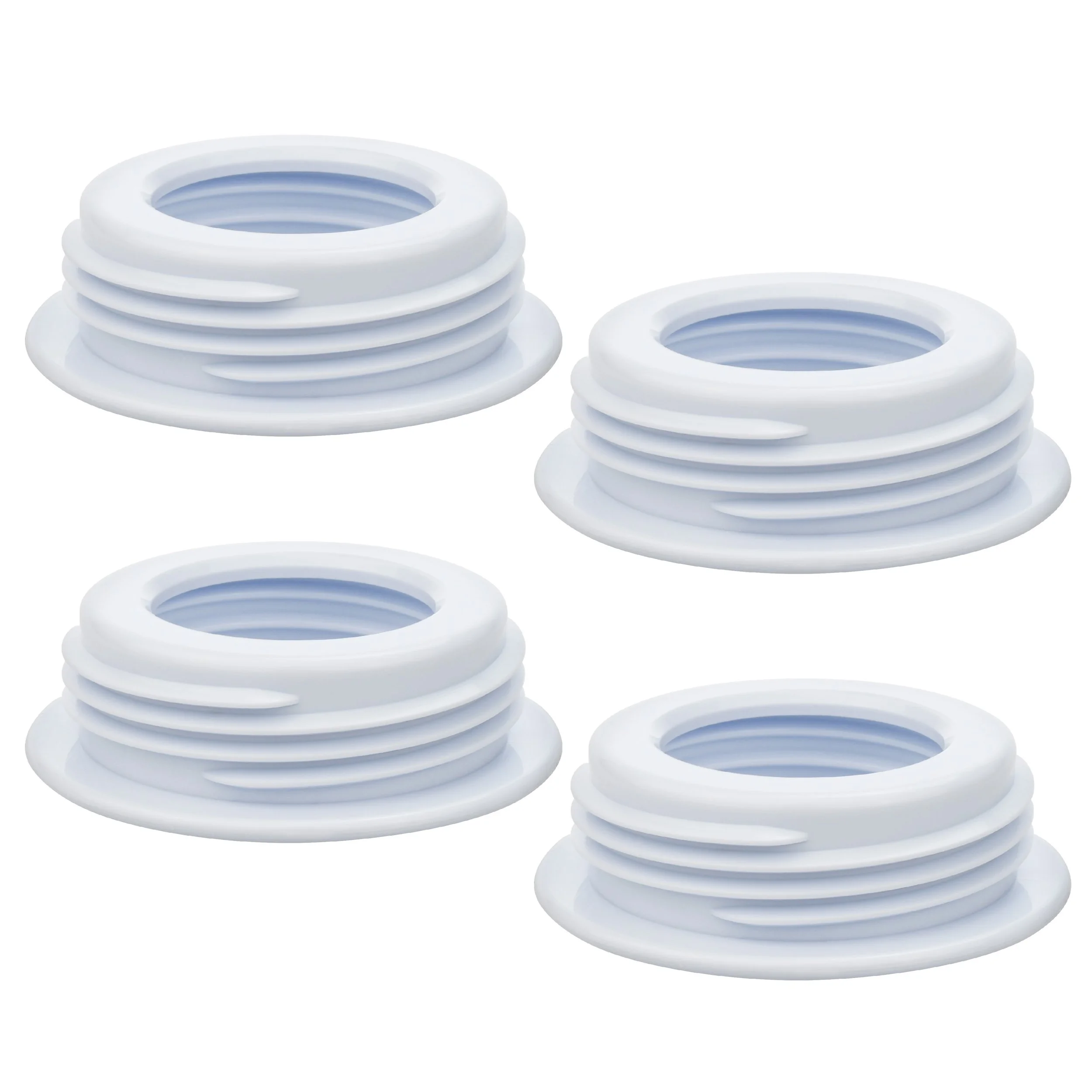 Bottle Thread Converter/Adapter Wide Mouth to Narrow/Standard (4-pack)