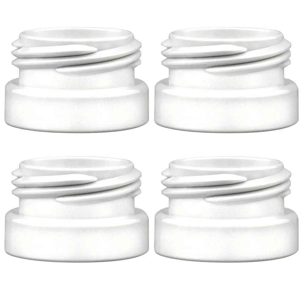 Maymom Bottle Thread Changer Compatible with Maymom, Spectra, Avent Widemouth Flange and Lansinoh, Mam Bottle (4-pack)
