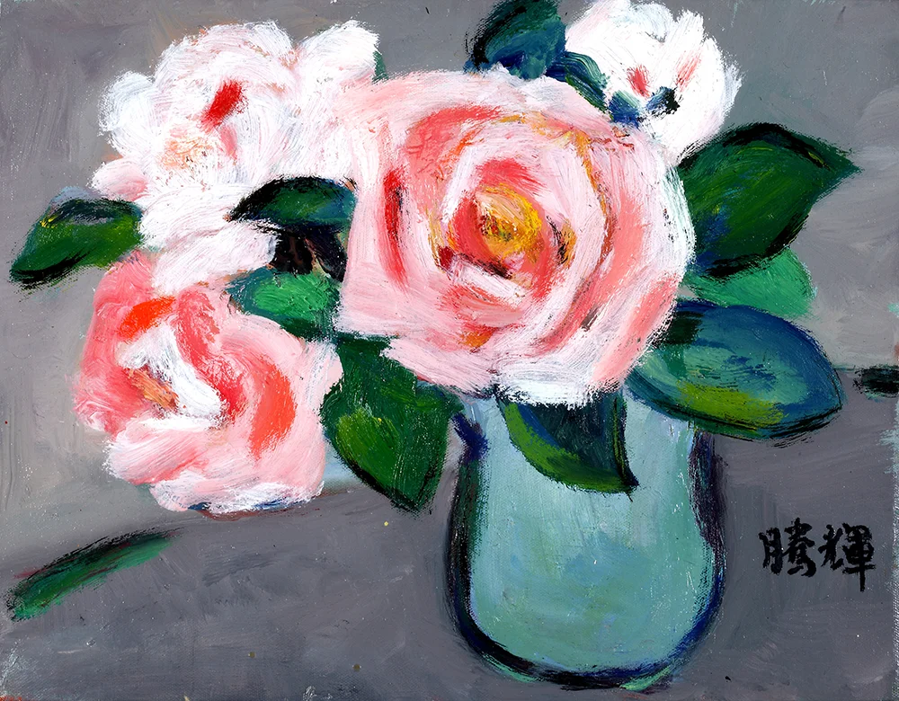1畫作名稱:粉紅玫瑰(尺寸41.5x51cm).jpg