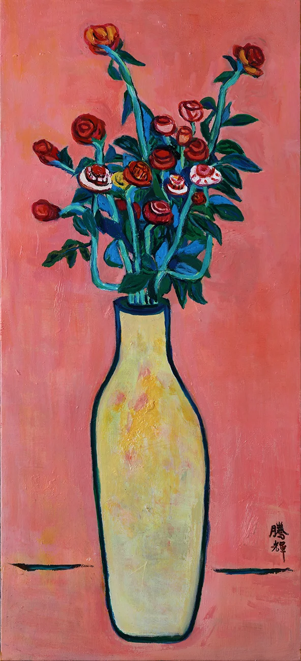 9秋詩 2015年 油彩 畫布 33.5x73.5cm 黃騰輝.jpg