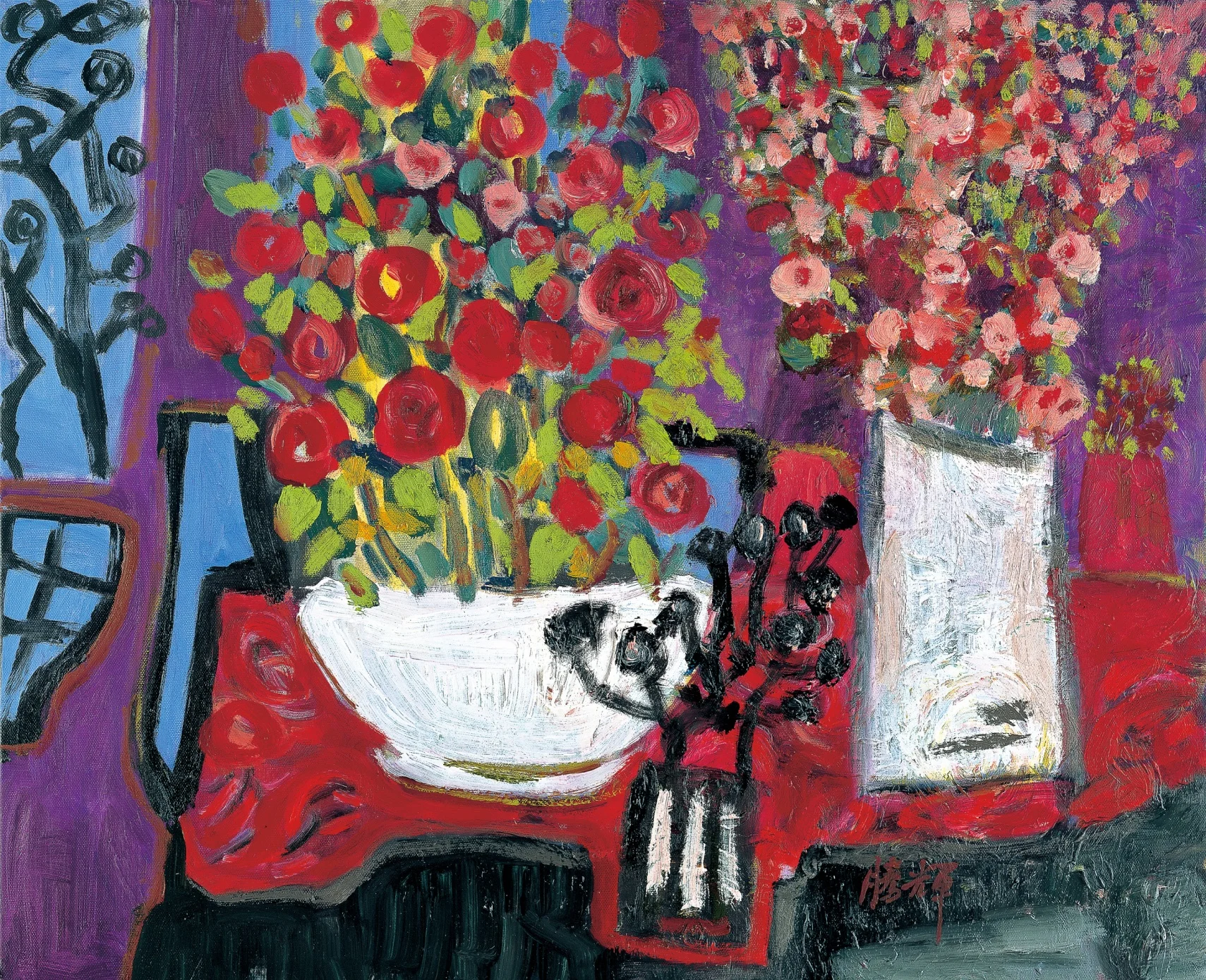 1999窗邊的玫瑰與我 61x50cm.jpg
