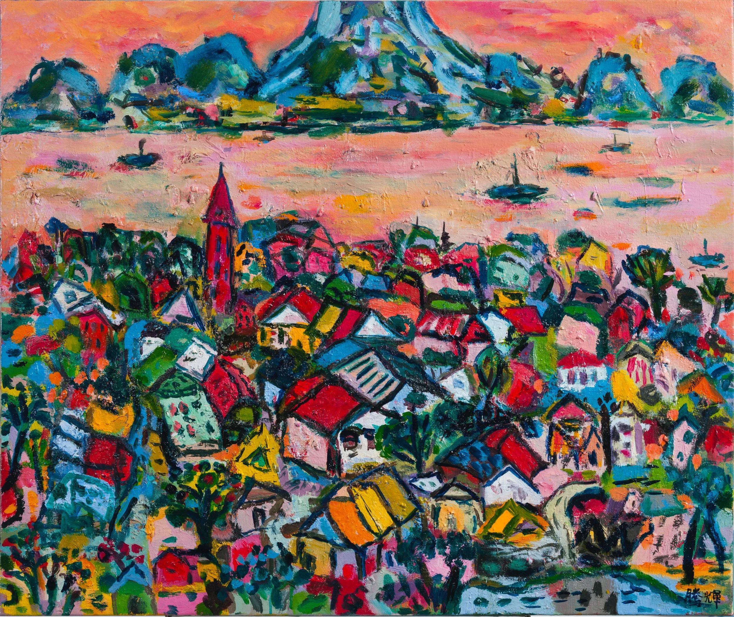 2004淡水暮色 73x60cm.jpg
