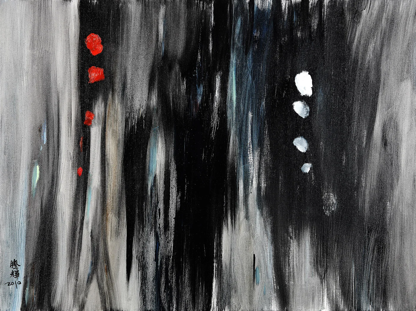 2011.12.04 北京保利秋拍 红玫瑰与白玫瑰 130x89cm 成交价格 RMB483,000