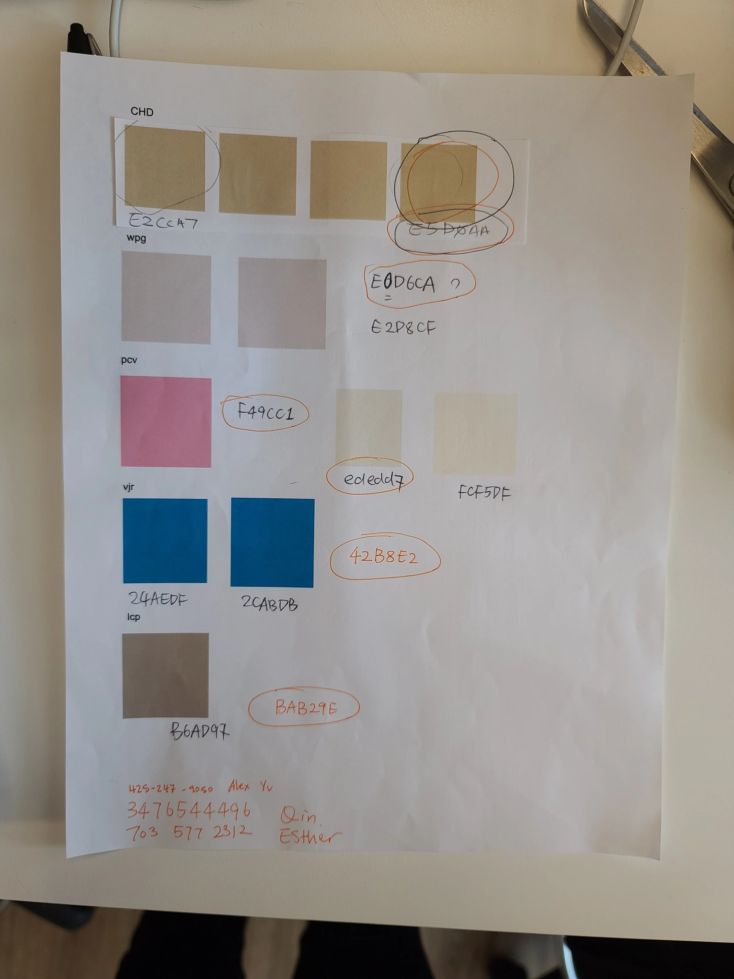  We carefully organized our looks by fabrication and color matched with our printer in the office to provide the best possible color ups. 