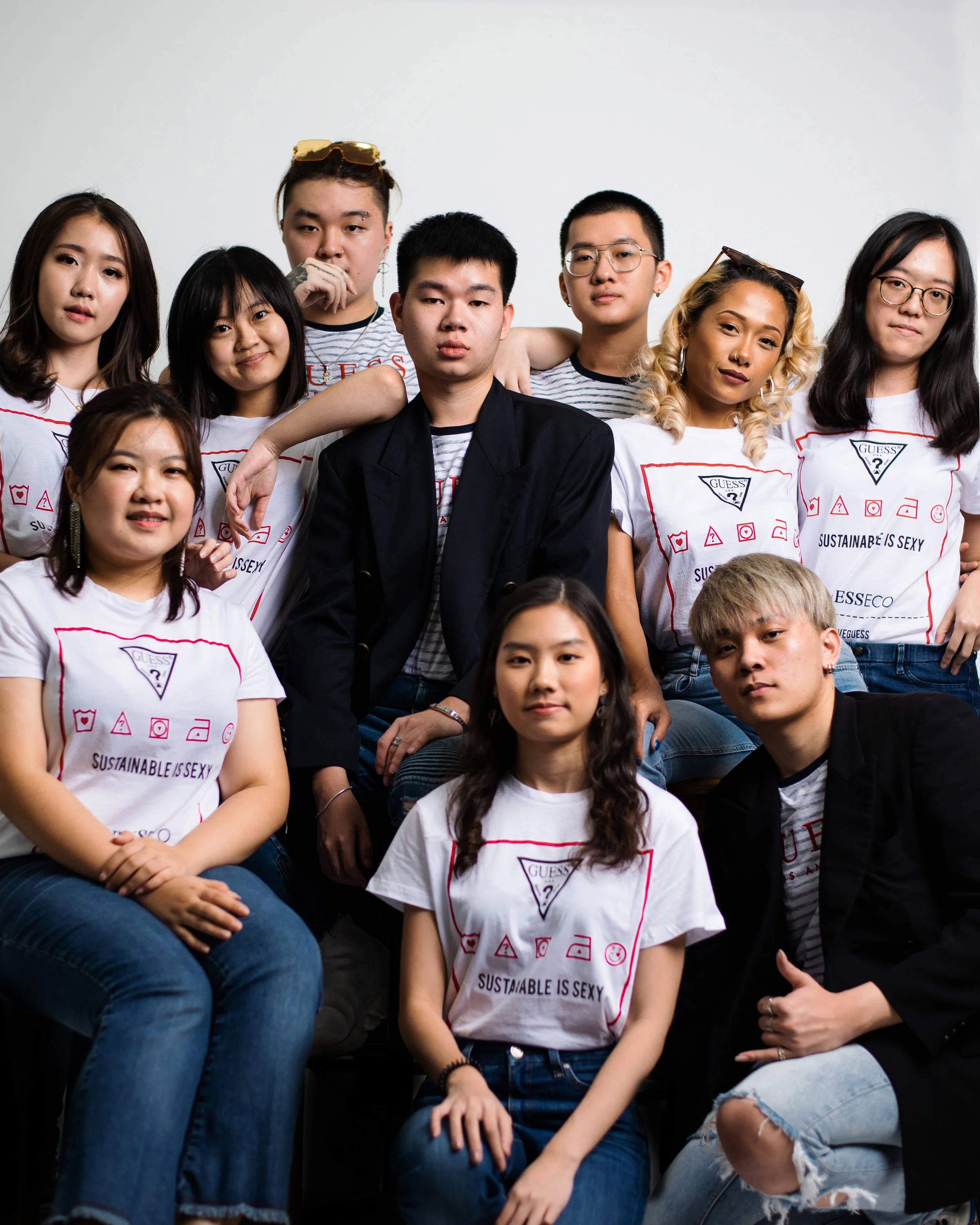 Raffles College of Higher Education KL Young Fashion Design students at Guess Resourced Campaign