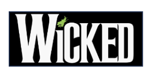 Wicked logo with a green witch hat