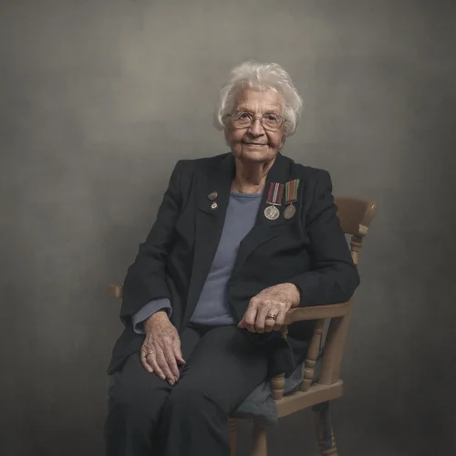 Portrait of Mary Sadler, Second World War veteran