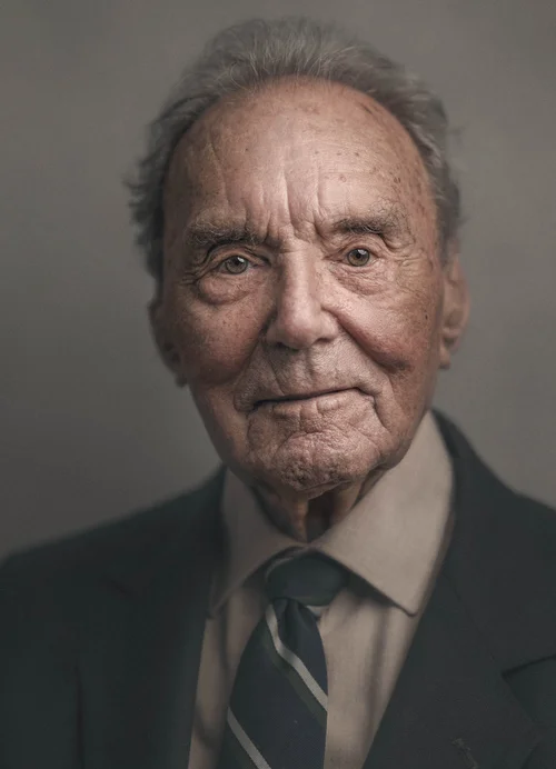 Portrait of Jack Ansell, Second World War veteran, by Glyn Dewis