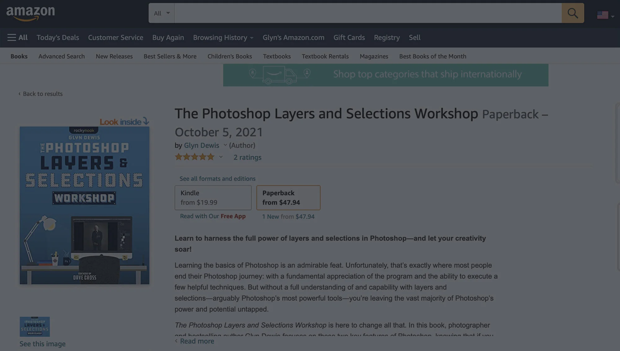 My Latest Book "The Photoshop Layers and Selections Workshop" is Shipping!
