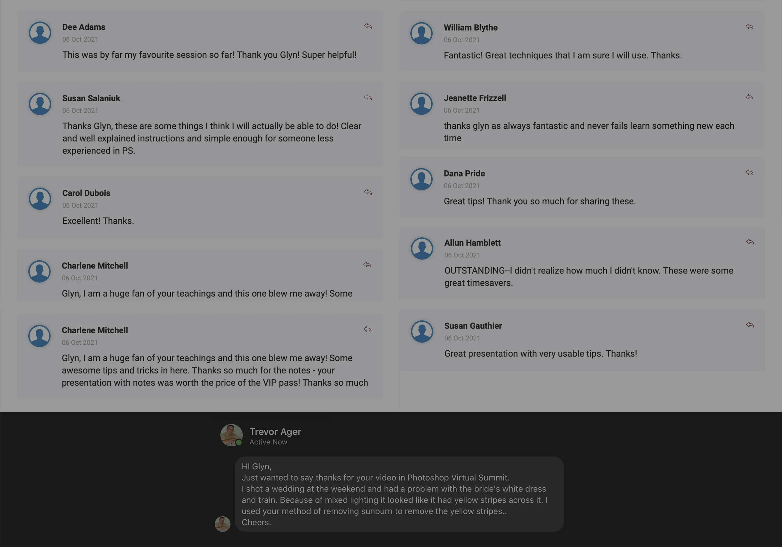 Photoshop Virtual Summit 3: Thank you so much for the GREAT Feedback