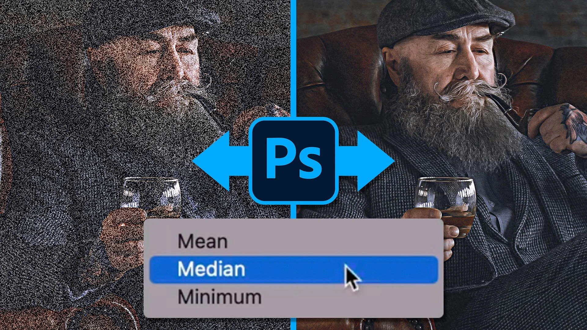 💥 DOING THIS will REDUCE NOISE in your pictures: CLEVER feature in Photoshop 👊