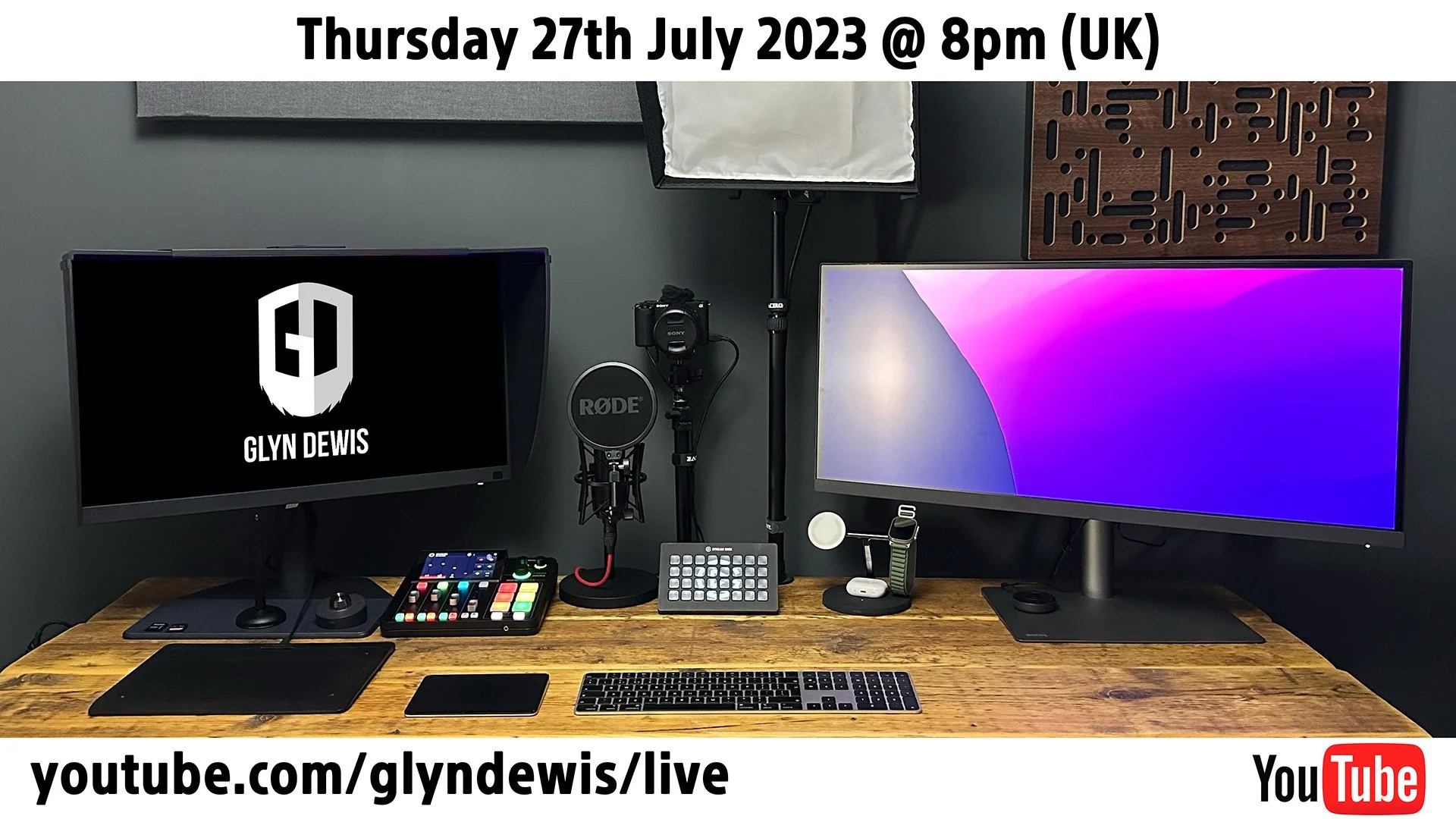 My ULTIMATE Desktop Set Up for Photography, Content and Zoom ( YouTube LIVE )