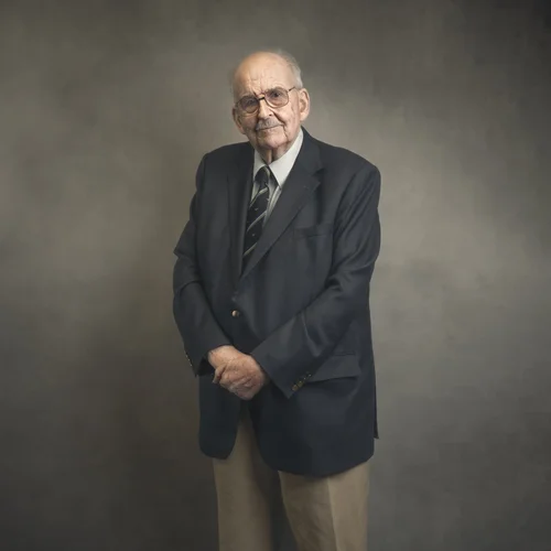 Portrait of Richard Haven, Second World War veteran, by Glyn Dewis