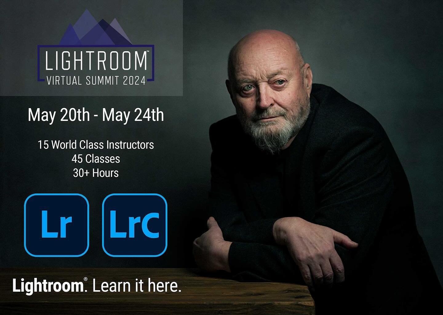 VERY happy with the 3 classes I&rsquo;ve put together for the upcoming Lightroom Virtual Summit ... especially my NEW retouching workflow that all came about from challenging myself to see if I could perform tasks that I normally ALWAYS do in Photosh