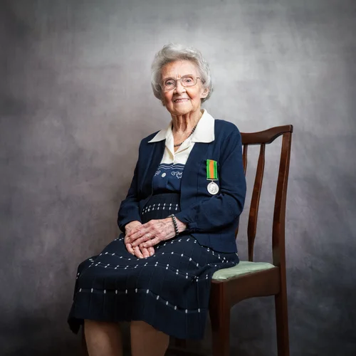 Portrait of Iris Jefferies, Second World War veteran
