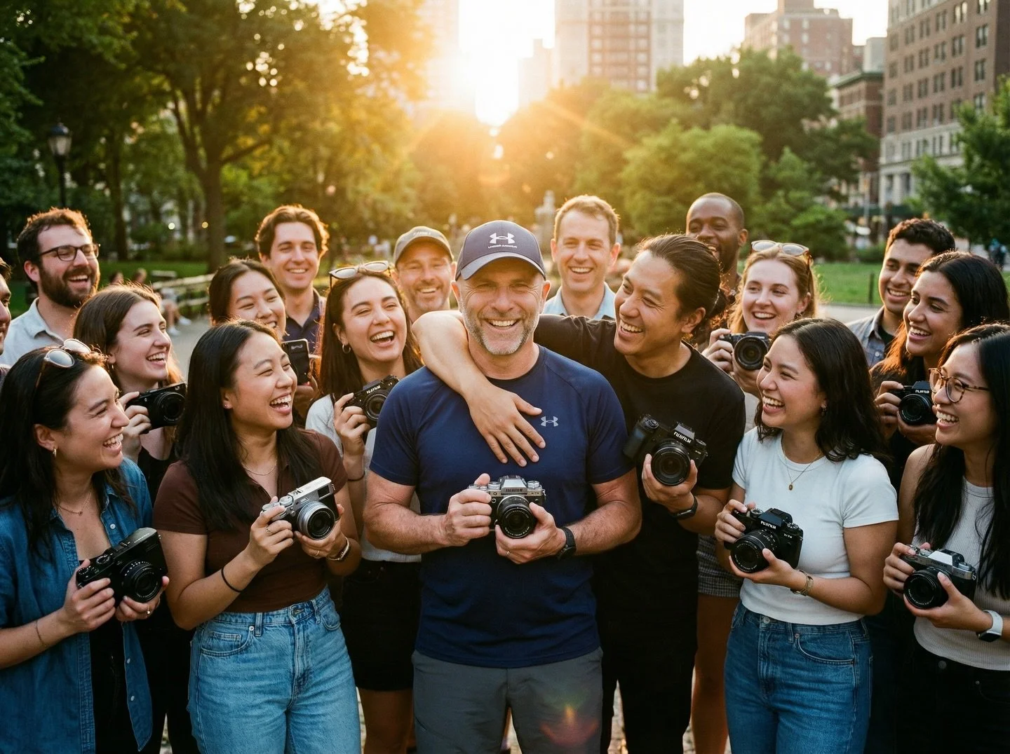 How other Fuji owners have made me feel since I mentioned I had moved to Fuji 😃

Image made with AI but exactly what I imagine would happen should I meet a bunch of Fuji Shooters 😃

@fujifilmuk