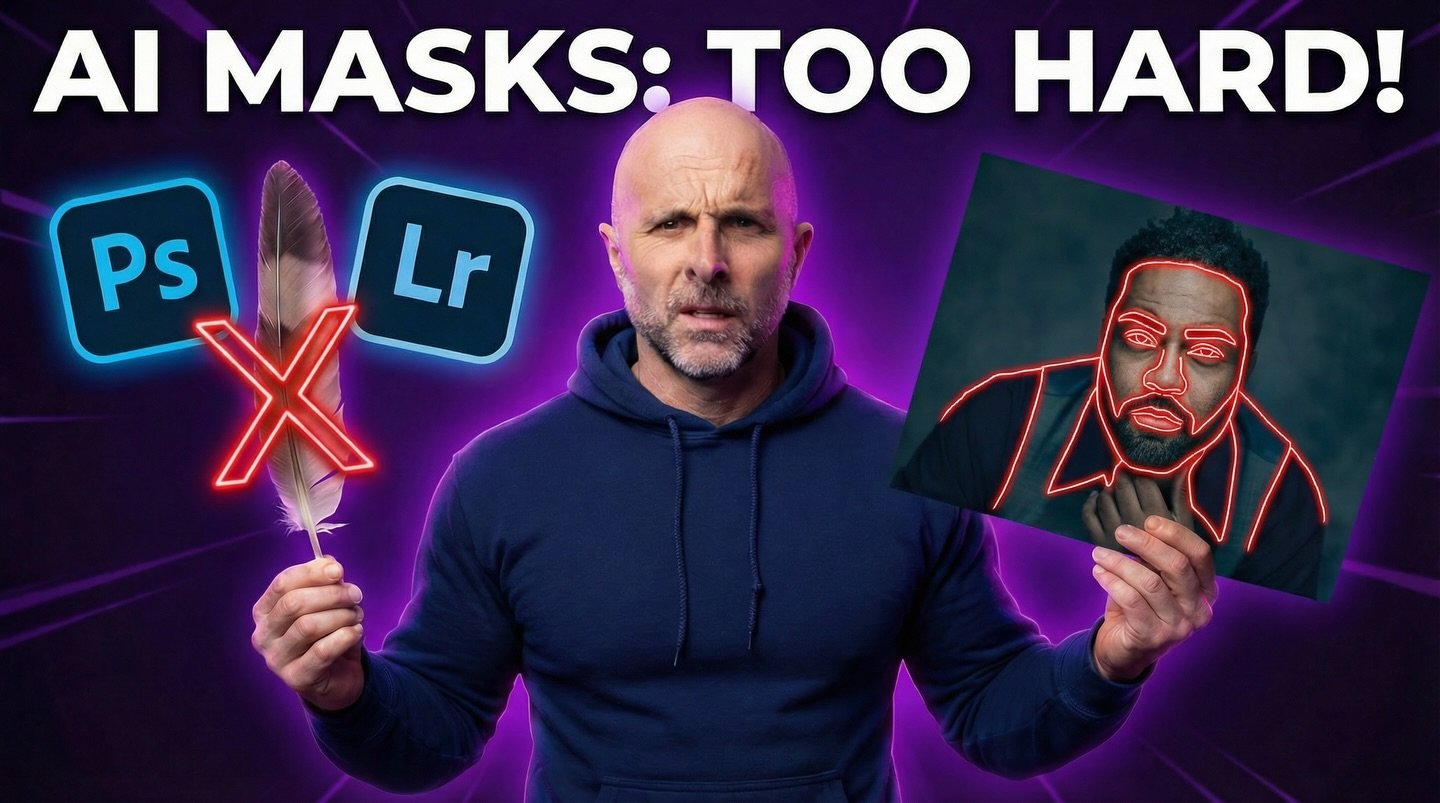 Come on Adobe &hellip; give us a slider to soften AI Generated Masks 🙏

🚨 Comment &ldquo;MASK&rdquo; ⬇️ for a link to the full 3 minute. Video on my YouTube Channel ✅

@adobe  @photoshop @lightroom