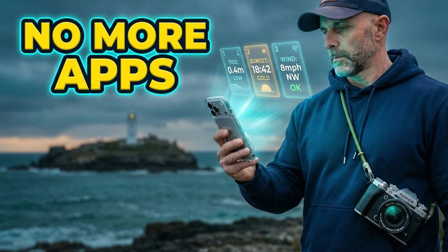 🚨 Comment &ldquo;PLAN&rdquo; 👇🏻 and I&rsquo;ll drop the link to the video on my YouTube Channel in a message 

How I use AI to help plan my photo shoots (seascapes and landscapes) and get all the information I need about the location and condition