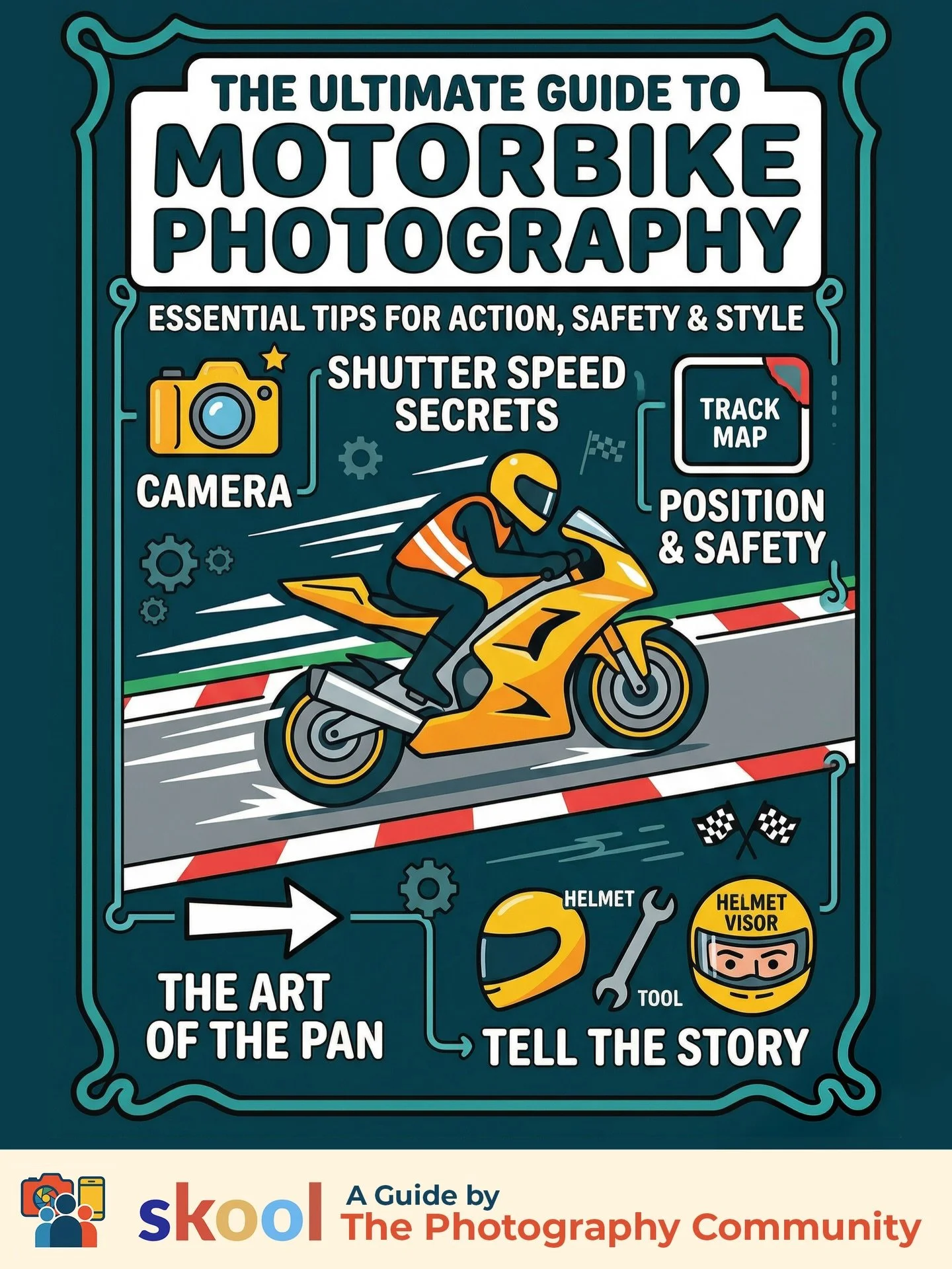 Created these infographics from tips and advice for photographing motorsport (bikes) given by members of The Photography Community on SKOOL 👏

🚨Comment &ldquo;COMMUNITY&rdquo; and I&rsquo;ll send over the link so you can join the free community ✅
