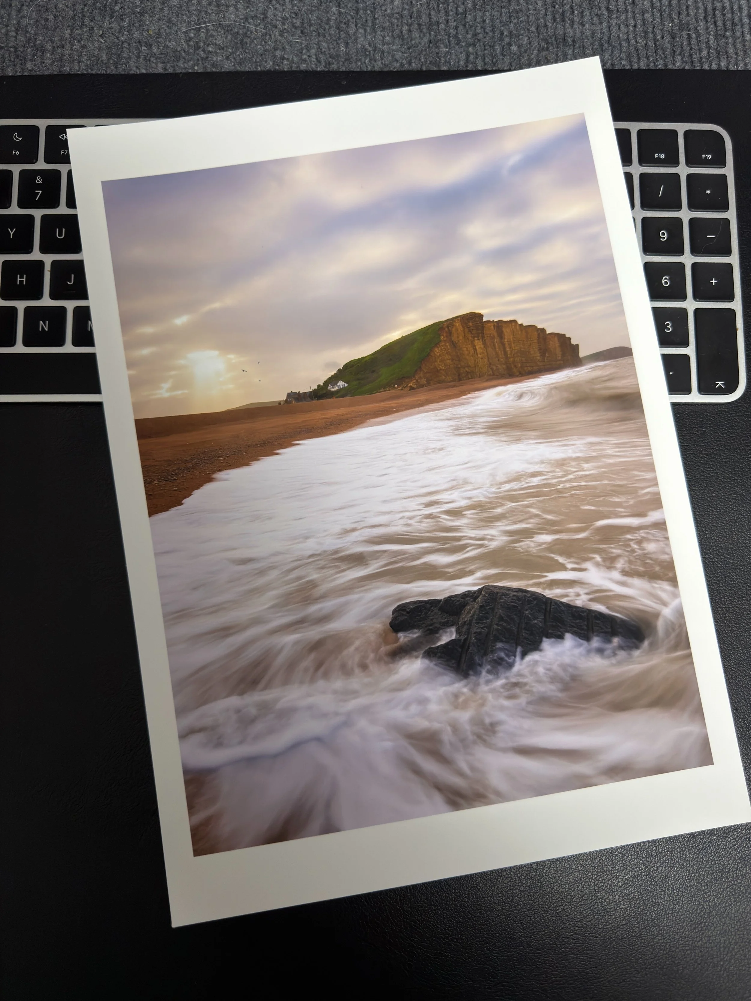 Print &hellip; done! 😃
This recent image of West Bay, printed on @fotospeed Natural Smooth 310 using my Canon Pro 300